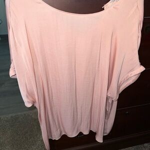 Naked Zebra Soft Pink Short Sleeve Top